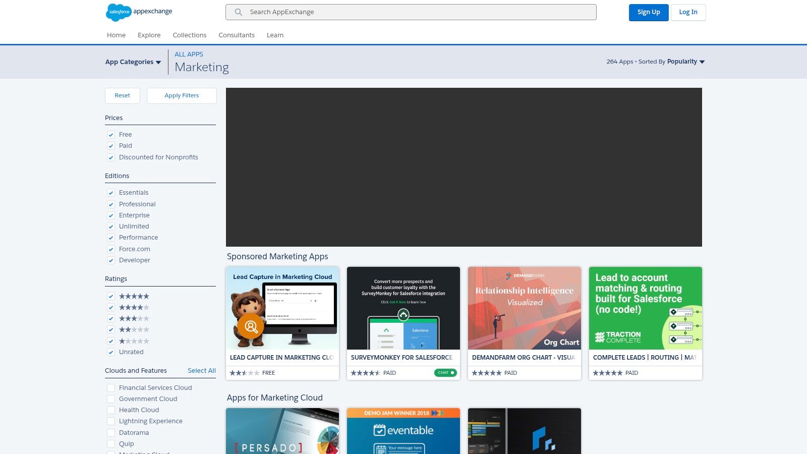 Salesforce AppExchange – Marketing Apps Marketplace