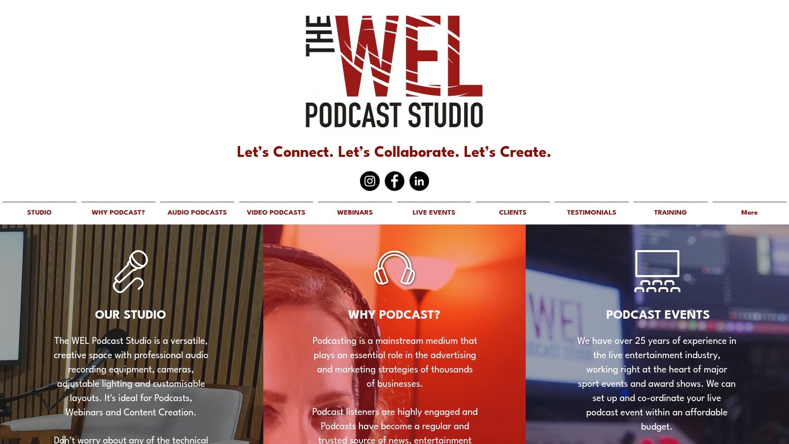 The WEL Podcast Studio