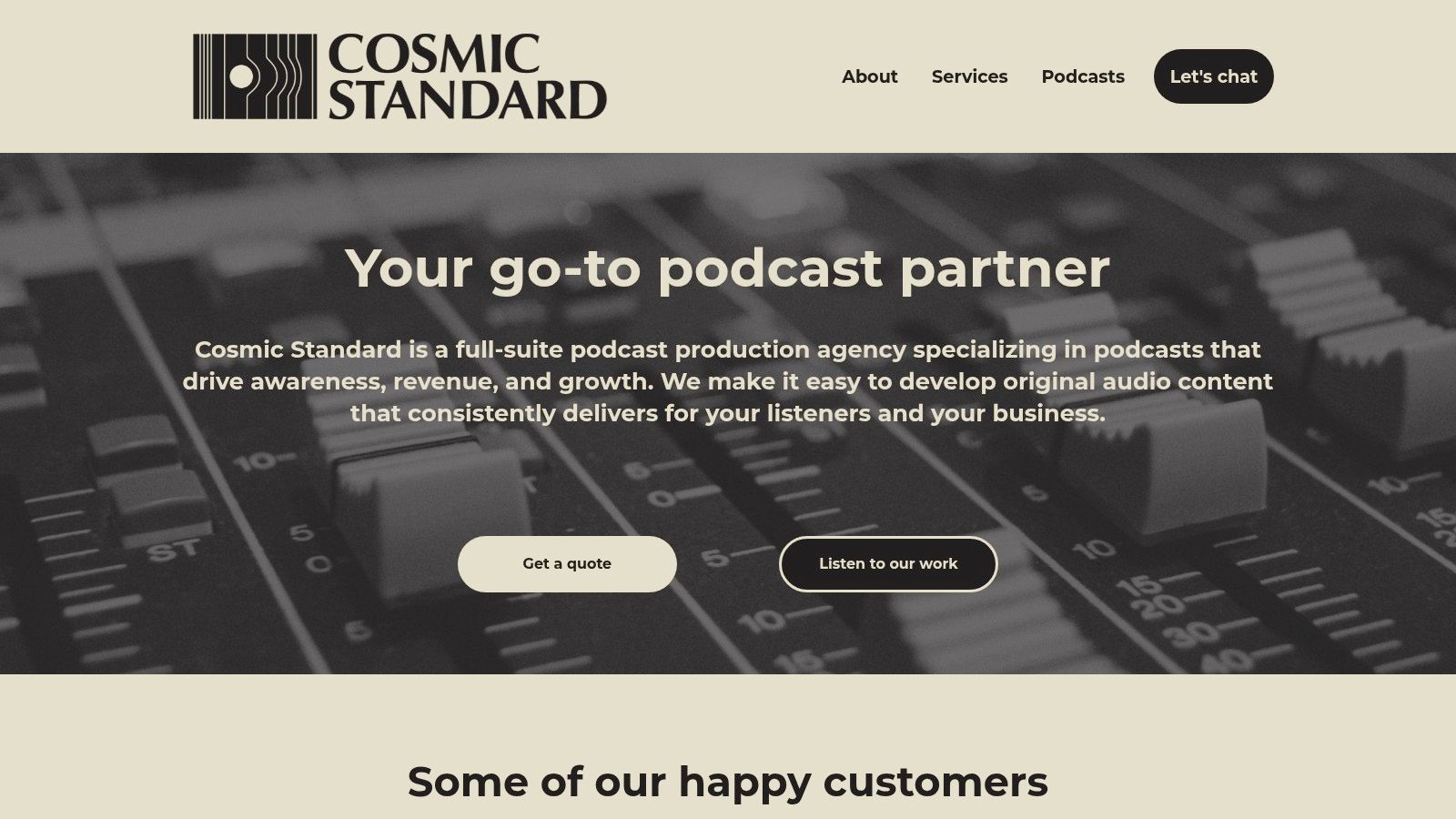 Cosmic Standard