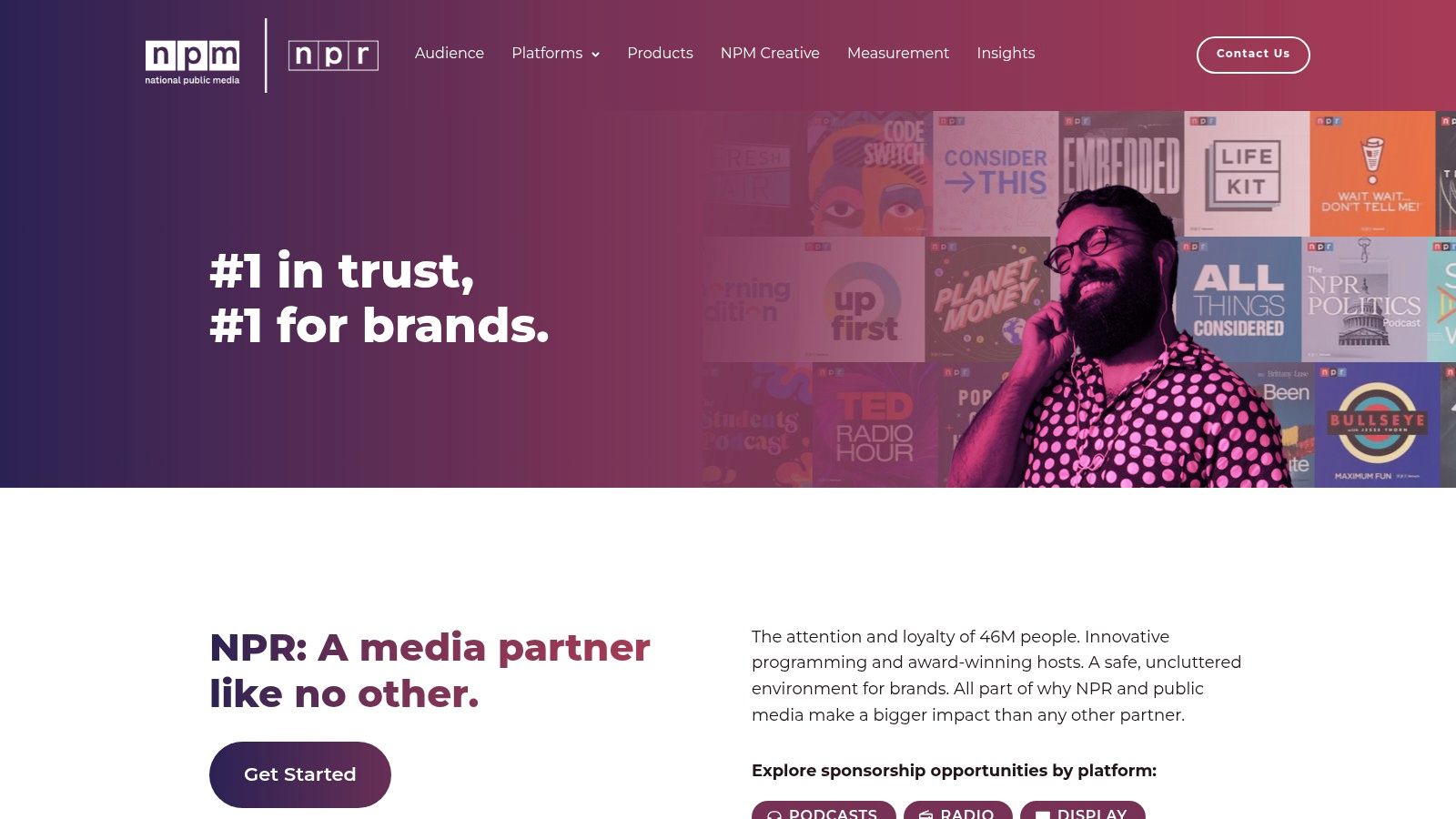 National Public Media (NPM) — Sponsorship for NPR Podcasts