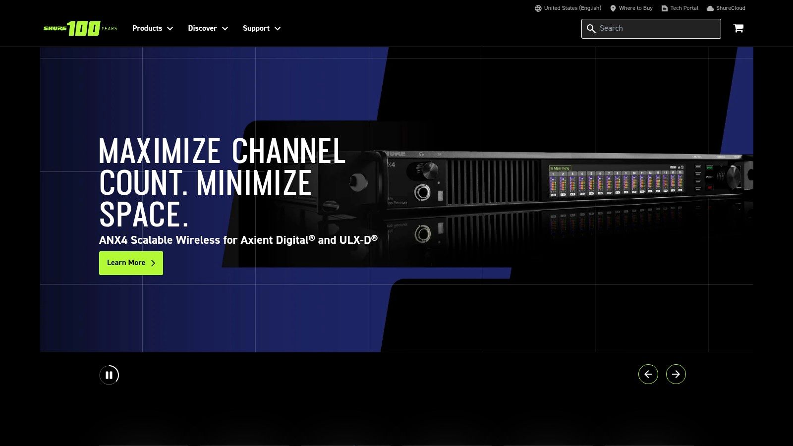 Shure (brand site)