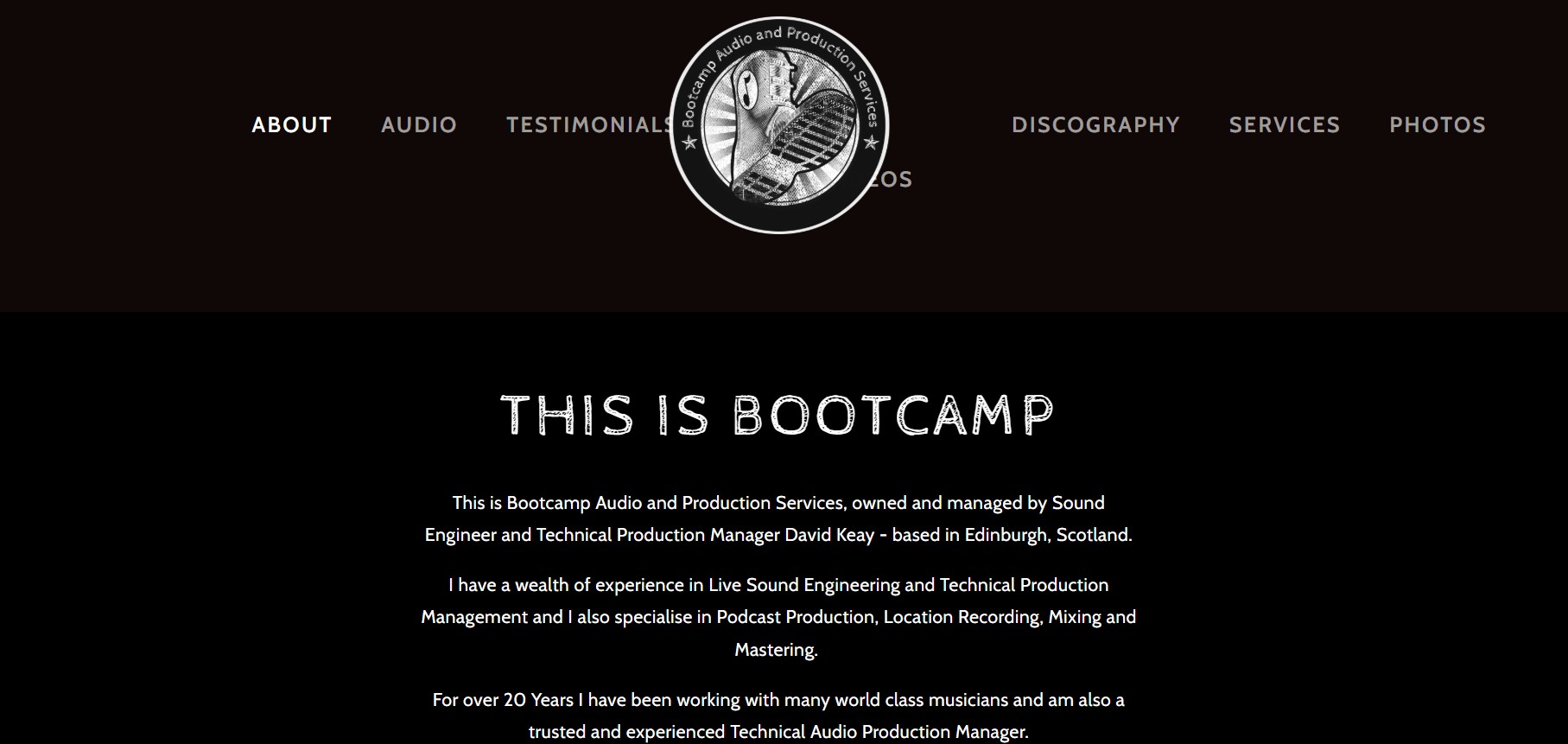 Bootcamp Audio