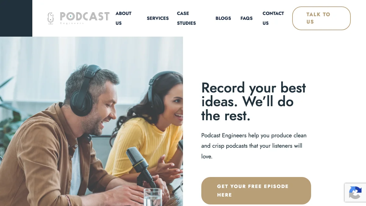 Podcast Engineers homepage