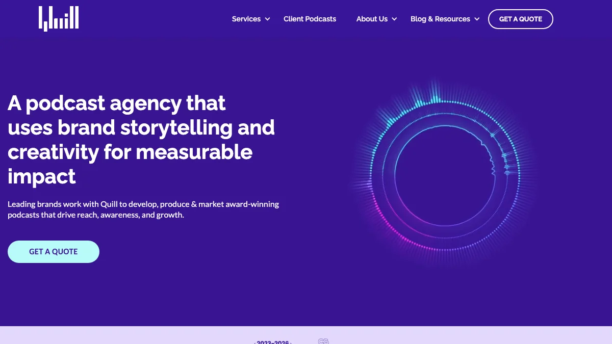 Quill homepage