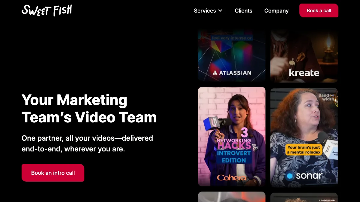 Sweet Fish Media homepage