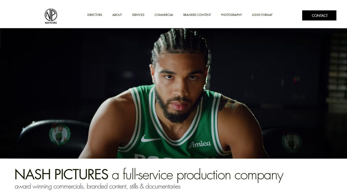 Nash Pictures homepage screenshot