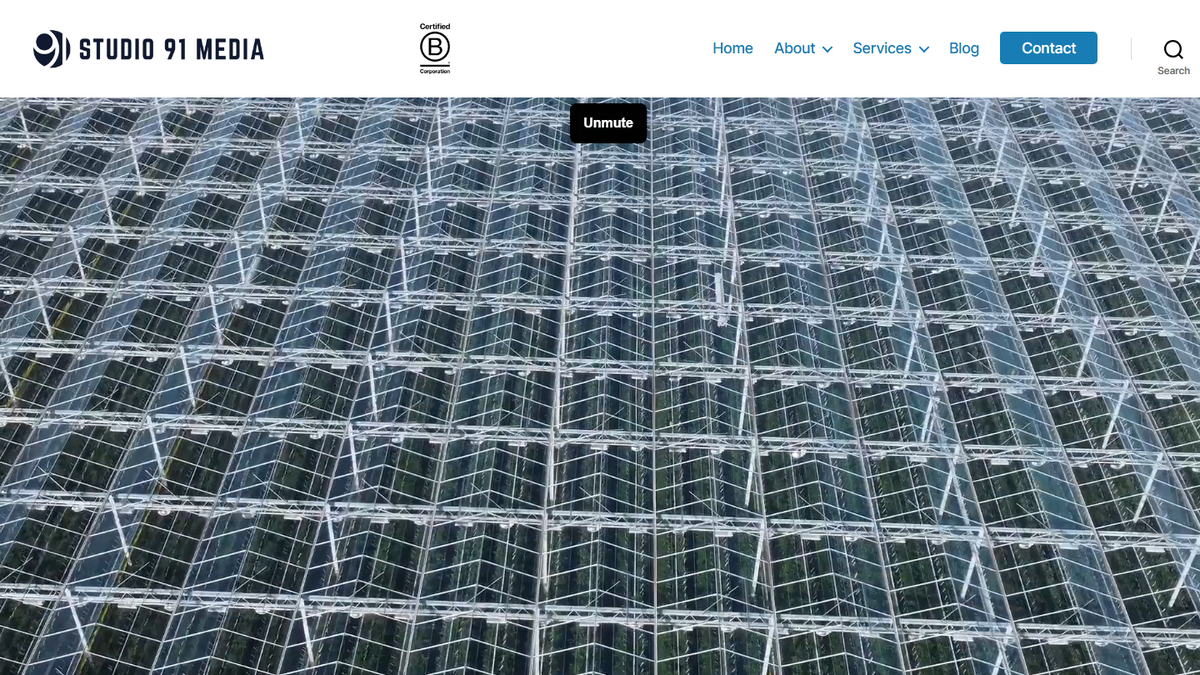 Studio 91 homepage screenshot