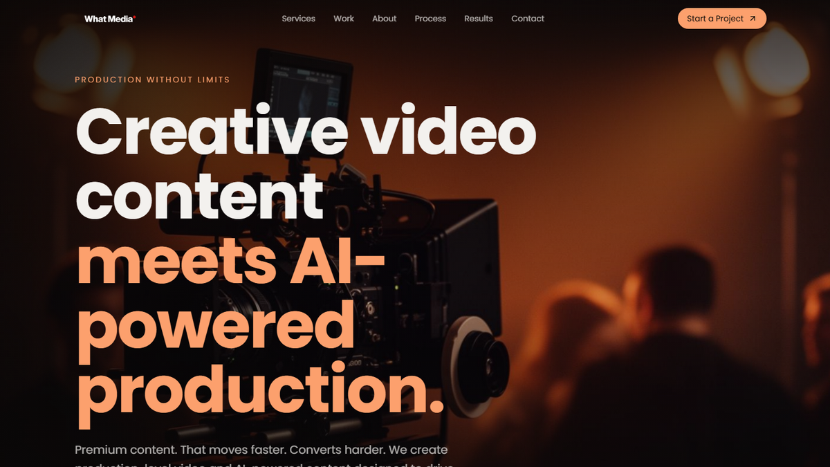 What Media homepage screenshot