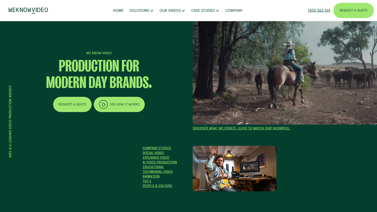 We Know Video homepage screenshot