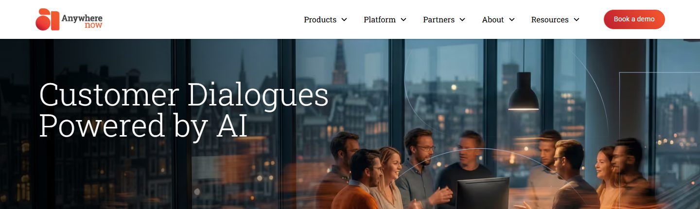 AnywhereNow homepage