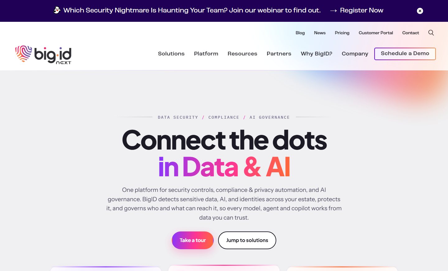 BigID homepage