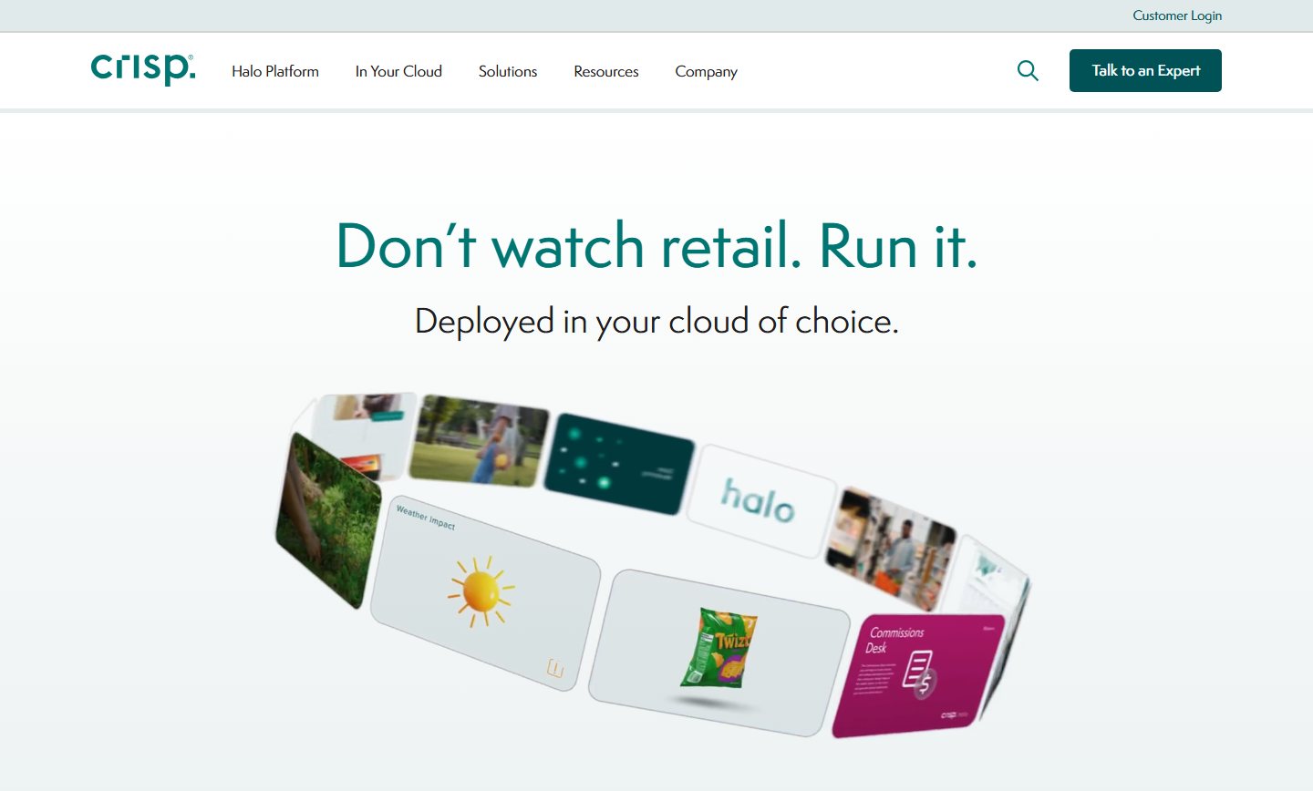 Crisp homepage