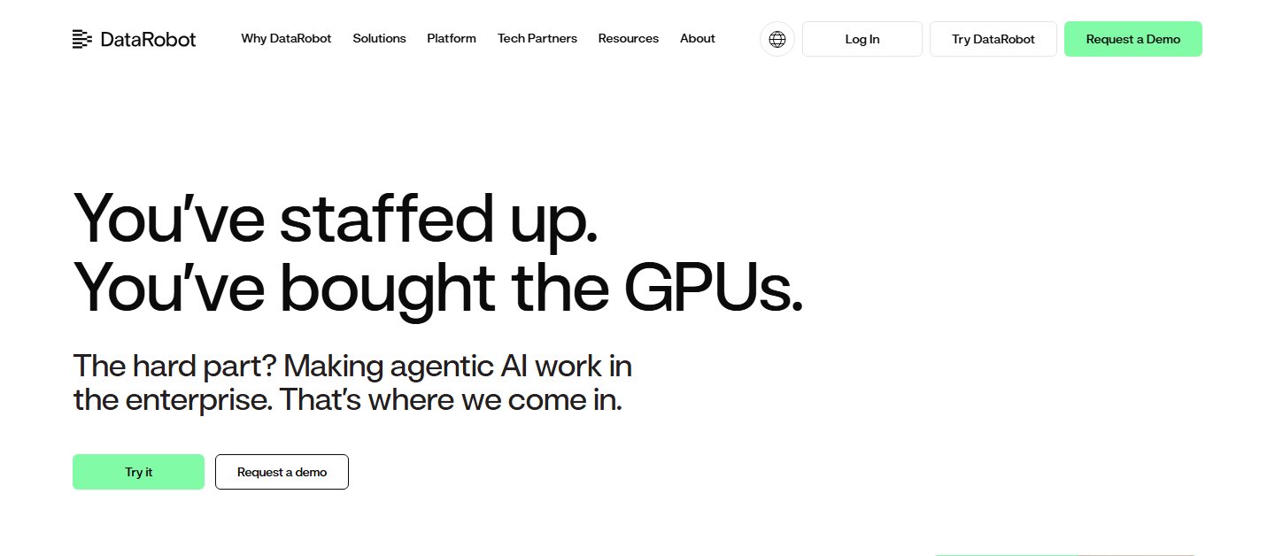 DataRobot homepage