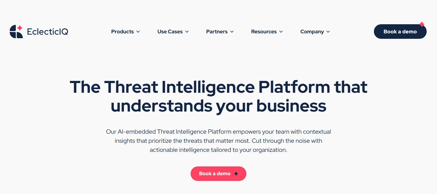 EclecticIQ homepage
