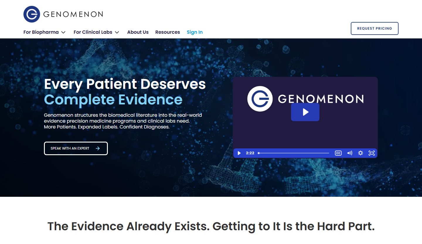 Genomenon homepage