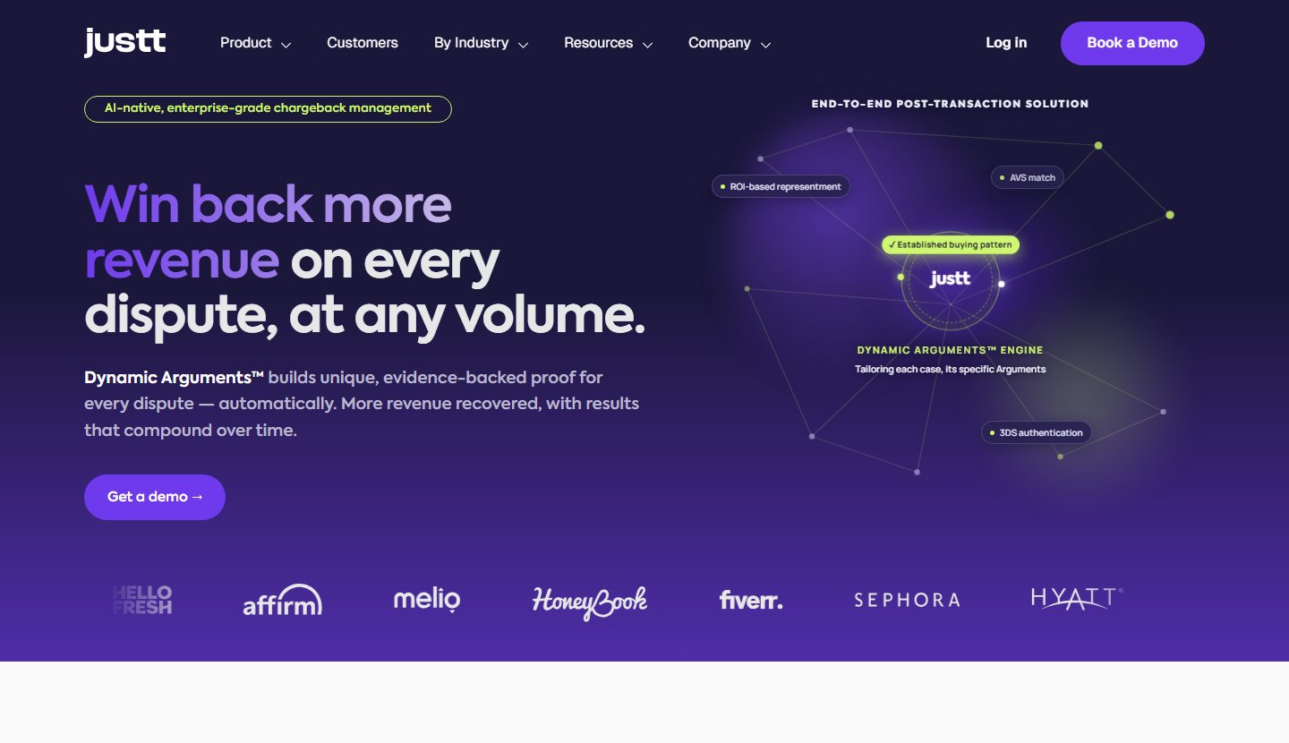 Justt homepage