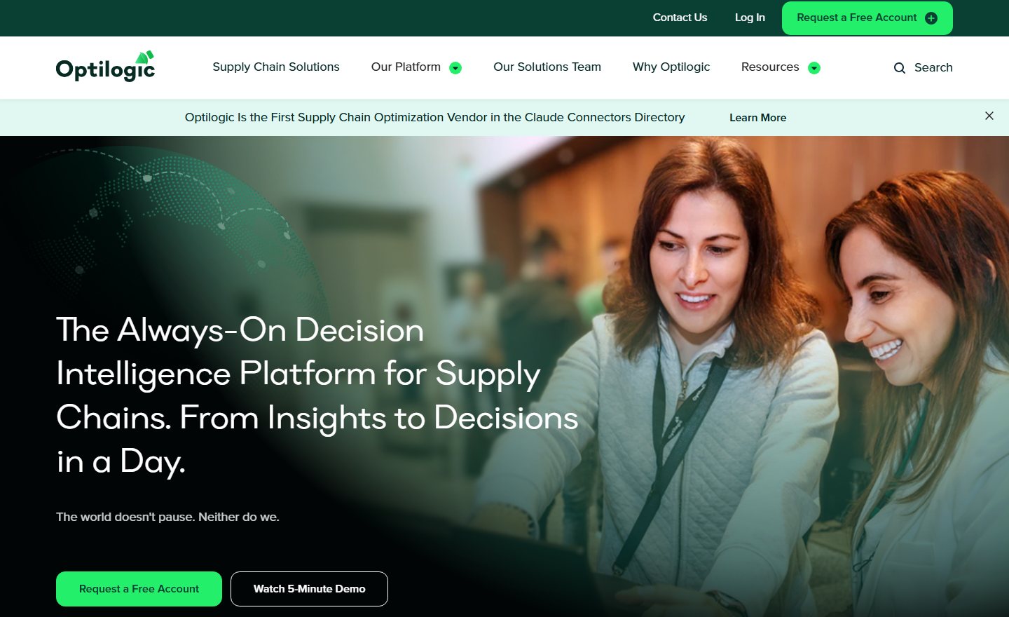 Optilogic homepage